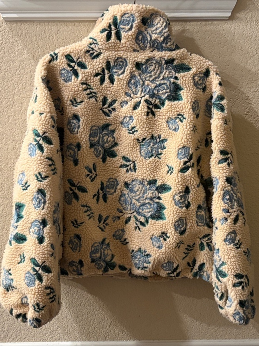 The Tiny Big Sister Roses Sherpa Jacket Size M/38 - Picture 8 of 13